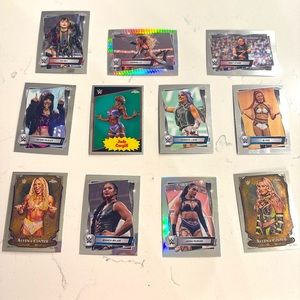 WWE Women Fighters.‎ Trading Cards. Lot. 11 Cards. IYO Sky, SOL, Izzi, etc.